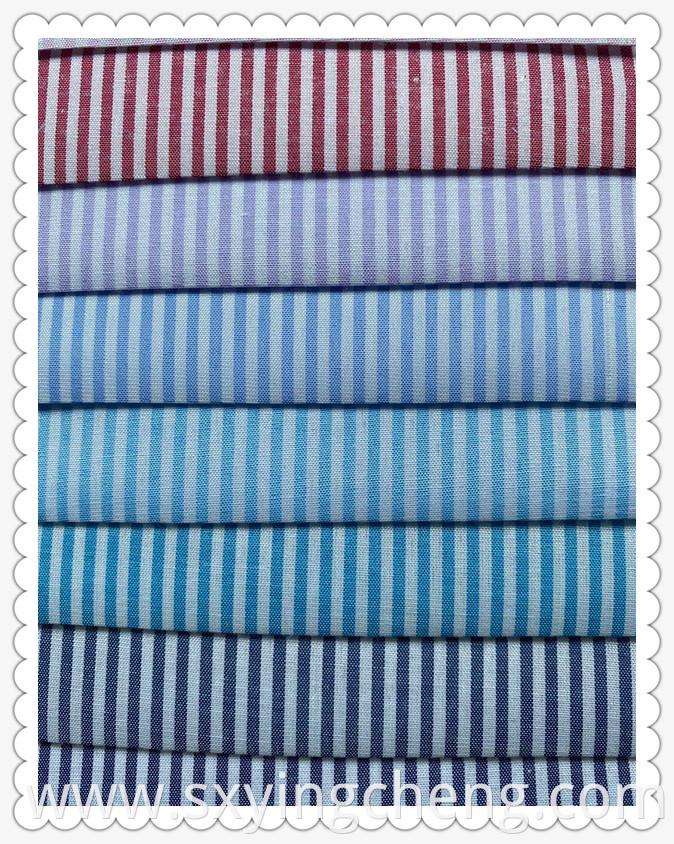 80% Polyester 20% Cotton Multicolor Stripe